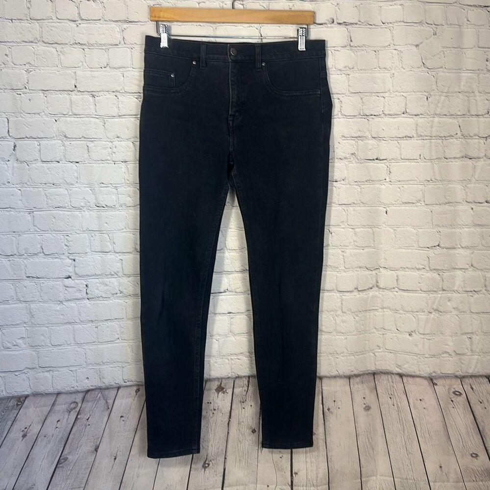 SPANX Women's Black Denim Slim-X Super Skinny Jeggings Jeans 31 Style FD0114